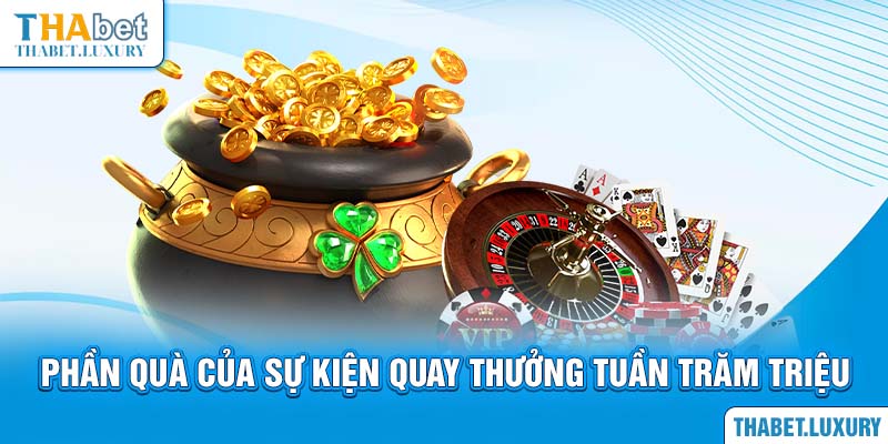 Phần quà của sự kiện quay thưởng tuần trăm triệu